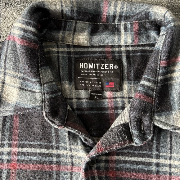 Grey and red Howitzer flannel shirt XL
#WetheFree #DontTreadonMe #usa #flannel - Picture 1 of 12